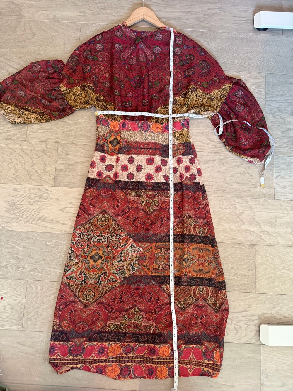 Zara Patchwork Tapestry Midi Dress, New with Tags, Size Medium - Picture 8 of 10